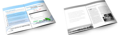 Color or Black and White Brochure Prinitng